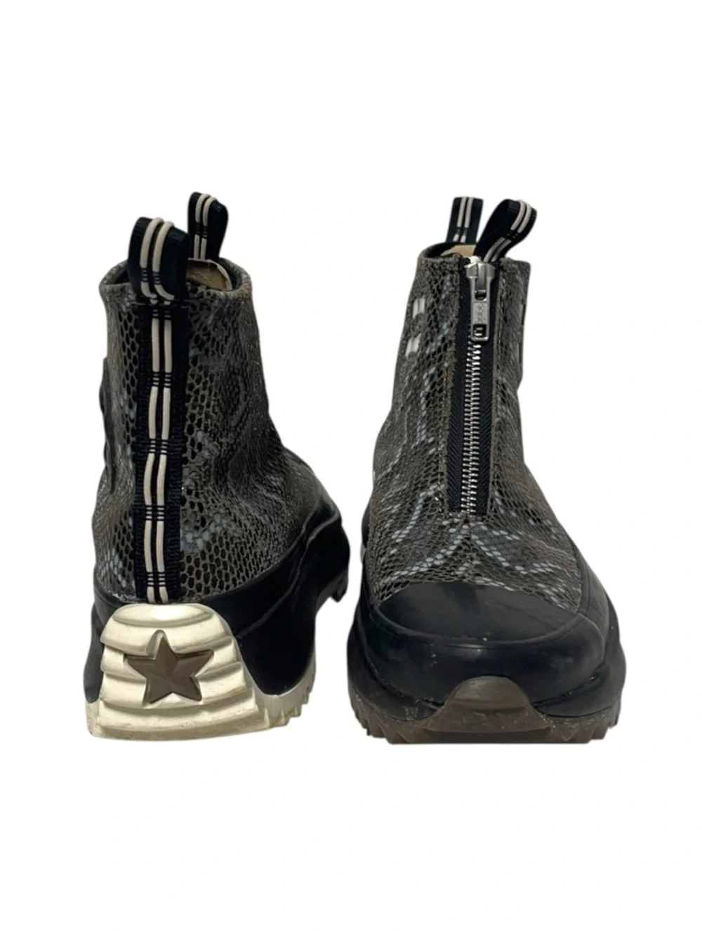 CONVERSE Run Star Hike Hi High Snakeskin Engine Smoke Sneakers 6 - Picture 3 of 9